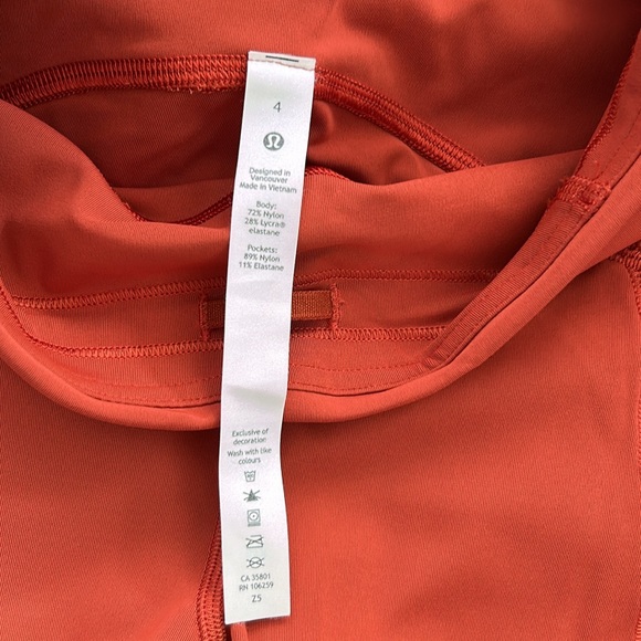 Lululemon Power Thru High-Rise Thight Leggings 25" - Aztec Brick π§± - Picture 4 of 5